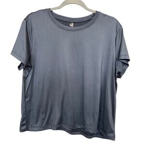 Kyodan Activewear Navy Blue Solid Butter Soft Tee XL